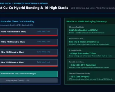 HBM4’s Dirty Secret: Why 2,048-Bit Interfaces Break Traditional Microbumps and Demand Hybrid Bonding HBM4’s Dirty Secret: Why 2,048-Bit Interfaces Break Traditional Microbumps and Demand Hybrid Bonding