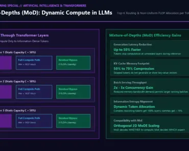 Mixture-of-Depths Explained: Why Spending Equal FLOPs on Every LLM Token Is a Waste of Compute Mixture-of-Depths Explained: Why Spending Equal FLOPs on Every LLM Token Is a Waste of Compute