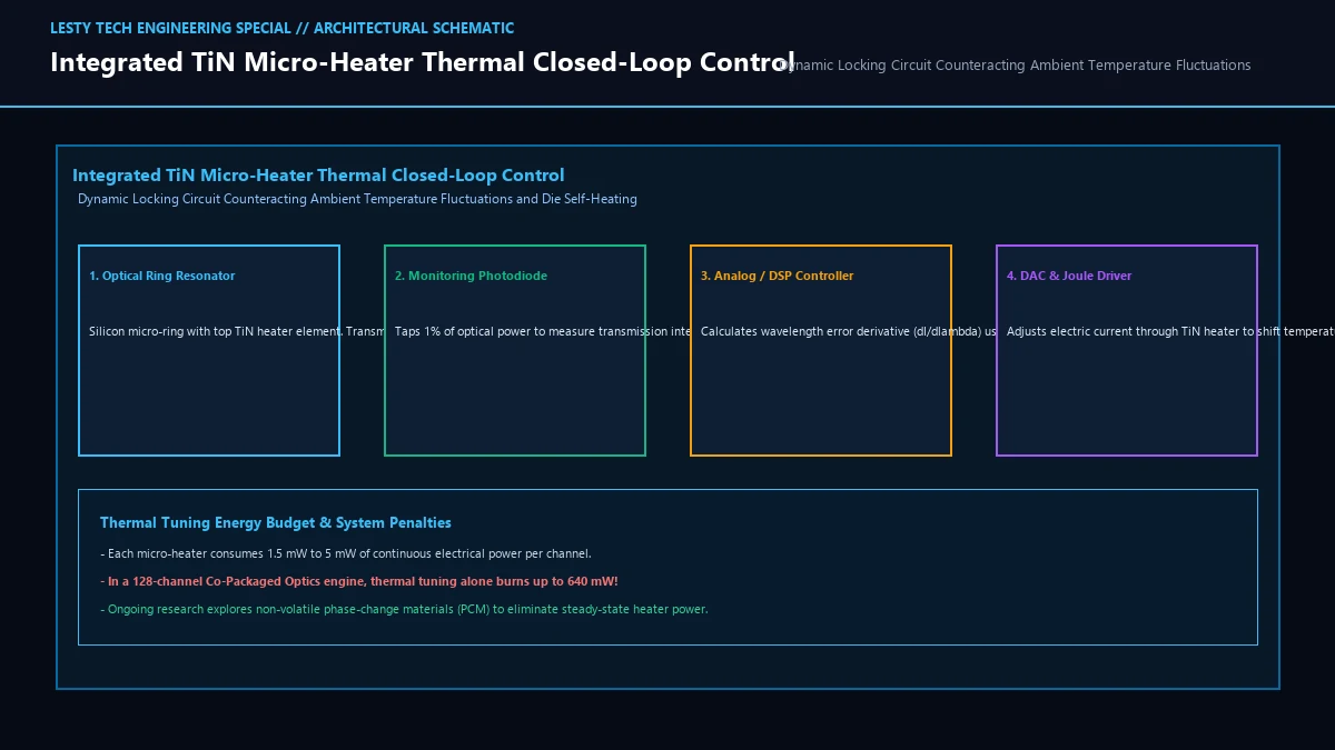 Integrated TiN Joule Micro-Heater Thermal Closed-Loop Control System.